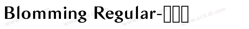Blomming Regular字体转换